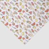 Muster für tropische Süßigkeiten Seidenpapier (Ausschnitt)
