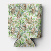 Muster für tropische Wasserfarben Dosenkühler (Vorderseite)