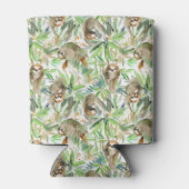 Muster für tropische Wasserfarben Dosenkühler (Rückseite)