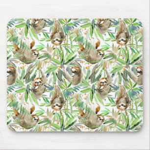 Muster für tropische Wasserfarben Mousepad