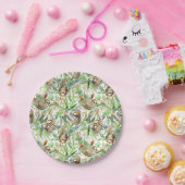 Muster für tropische Wasserfarben Pappteller (Party)