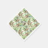 Muster für tropische Wasserfarben Serviette (Ecke)