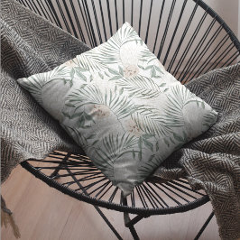 Muster für tropische Wasserfarben und Blätter und  Kissen