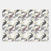 Muster für tropisches Gold bei Tieren Geschenkpapier Set (Vorderseite 3)