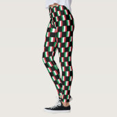 Muster für überprüfte Italienische Flagge Leggings (Links)