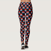 Muster für überprüfte Kiribati-Flag Leggings (Rückseite)