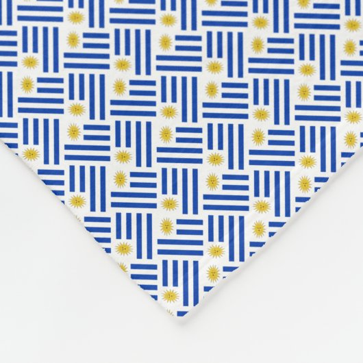 Muster für Uruguay-Flaggenmuster Fleecedecke (Ecke)