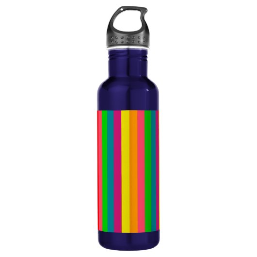 Muster für vertikale Streifen mit mehrfarbigem Reg Edelstahlflasche (Vorderseite)