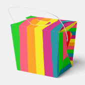 Muster für vertikale Streifen mit mehrfarbigem Reg Geschenkschachtel (Rückseite)