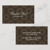 Muster für verzierte Elemente Visitenkarte (Vorne/Hinten)