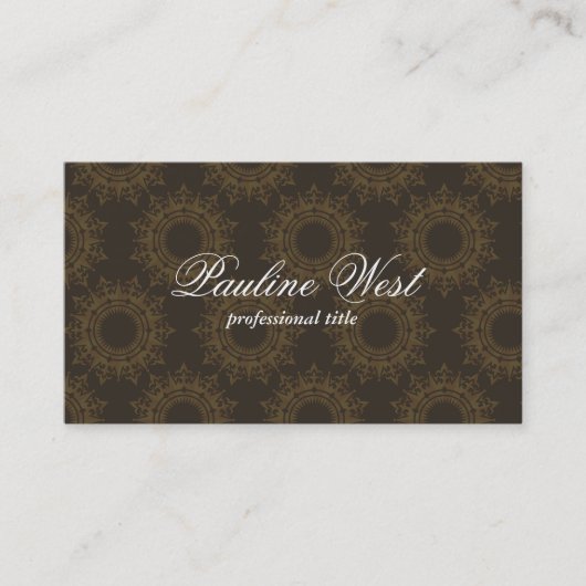 Muster für verzierte Elemente Visitenkarte (Vorderseite)