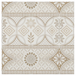 Muster für verzierte geometrische Blumenmuster Stoff
