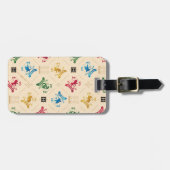 Muster für verzierte HOGWARTS™-Wappen Gepäckanhänger (Vorderseite horizontal)