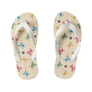 Muster für verzierte HOGWARTS™-Wappen Kinderbadesandalen
