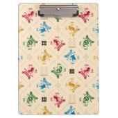 Muster für verzierte HOGWARTS™-Wappen Klemmbrett (Vorderseite)