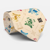 Muster für verzierte HOGWARTS™-Wappen Krawatte (Gerollt)