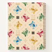 Muster für verzierte HOGWARTS™-Wappen Notizblock (Rückseite)