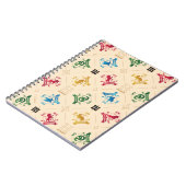 Muster für verzierte HOGWARTS™-Wappen Notizblock (Linke Seite)