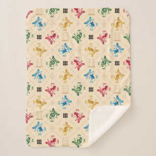 Muster für verzierte HOGWARTS™-Wappen Sherpadecke