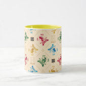 Muster für verzierte HOGWARTS™-Wappen Tasse (Zentrum)