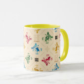 Muster für verzierte HOGWARTS™-Wappen Tasse (VorderseiteRechts)