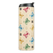 Muster für verzierte HOGWARTS™-Wappen Thermosbecher (Nach links gedreht)