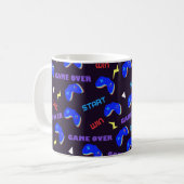 Muster für Videospiele Kaffeetasse (Vorderseite Links)