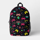 Muster für Videospielregler Bedruckter Rucksack (Vorderseite)