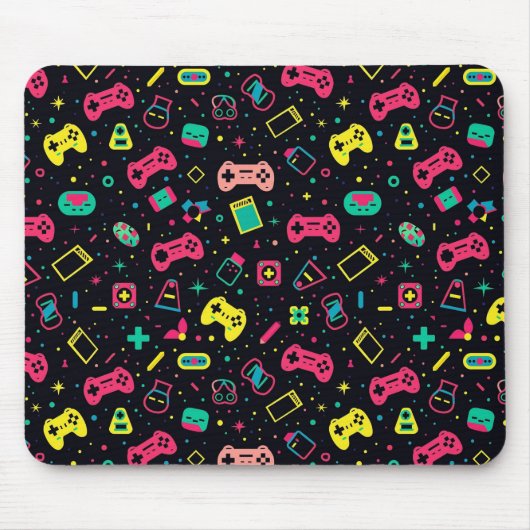 Muster für Videospielregler Mousepad (Vorne)
