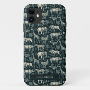 Muster für Vintage afrikanische Tiere Case-Mate iPhone Hülle