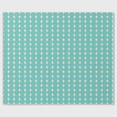 Muster für Vintage, Aquamarine grüne geometrische  Geschenkpapier (Flach)