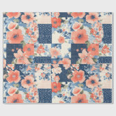Muster für Vintage Blumenmuster (11) Geschenkpapier (Flach)