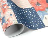 Muster für Vintage Blumenmuster (11) Geschenkpapier (Rolleneckpunkt)
