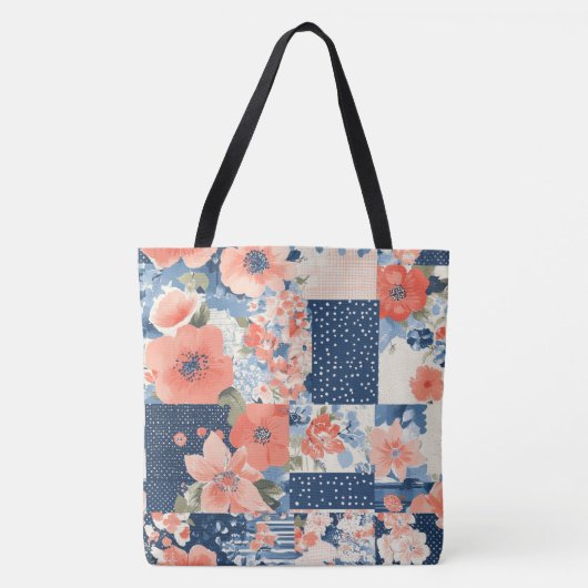 Muster für Vintage Blumenmuster (11) Tasche (Vorderseite)