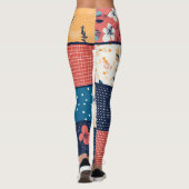 Muster für Vintage Blumenmuster (2) Leggings (Rückseite)