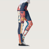 Muster für Vintage Blumenmuster (2) Leggings (Rechts)