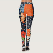Muster für Vintage Blumenmuster (3) Leggings (Rückseite)