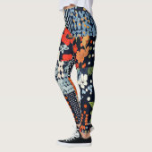 Muster für Vintage Blumenmuster (3) Leggings (Links)