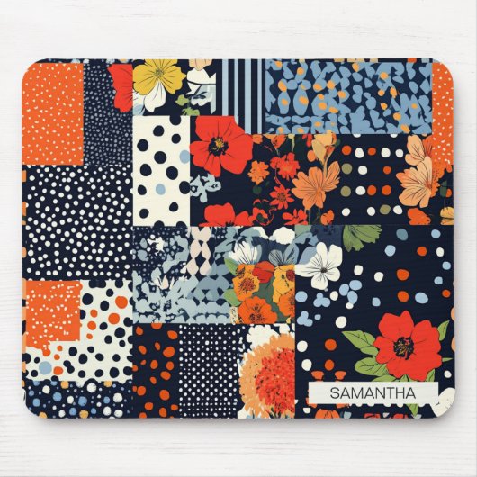 Muster für Vintage Blumenmuster (3) Mousepad (Vorne)