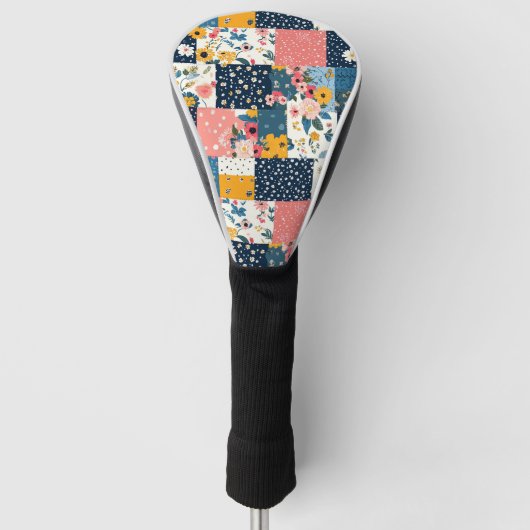 Muster für Vintage Blumenmuster (4) Golf Headcover (Vorderseite)