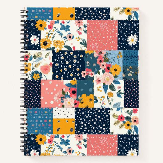 Muster für Vintage Blumenmuster (4) Notizblock (Vorderseite)