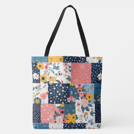 Muster für Vintage Blumenmuster (4) Tasche (Vorderseite)