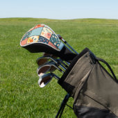 Muster für Vintage Blumenmuster (6) Golf Headcover (In SItu)