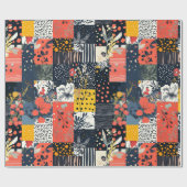 Muster für Vintage Blumenmuster (7) Geschenkpapier (Flach)