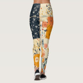 Muster für Vintage Blumenmuster (8) Leggings (Rückseite)