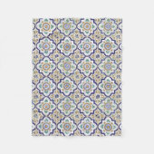 Muster für Vintage botanische Zierfliesen Fleecedecke (Vorderseite)