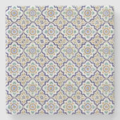 Muster für Vintage botanische Zierfliesen Steinuntersetzer (Vorderseite)