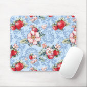 Muster für Vintage Erdbeeren und Blume Mousepad (Mit Mouse)