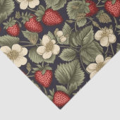 Muster für Vintage Erdbeerfelder Seidenpapier (Detail)