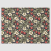 Muster für Vintage Erdbeerfelder Seidenpapier (Vorderseite)